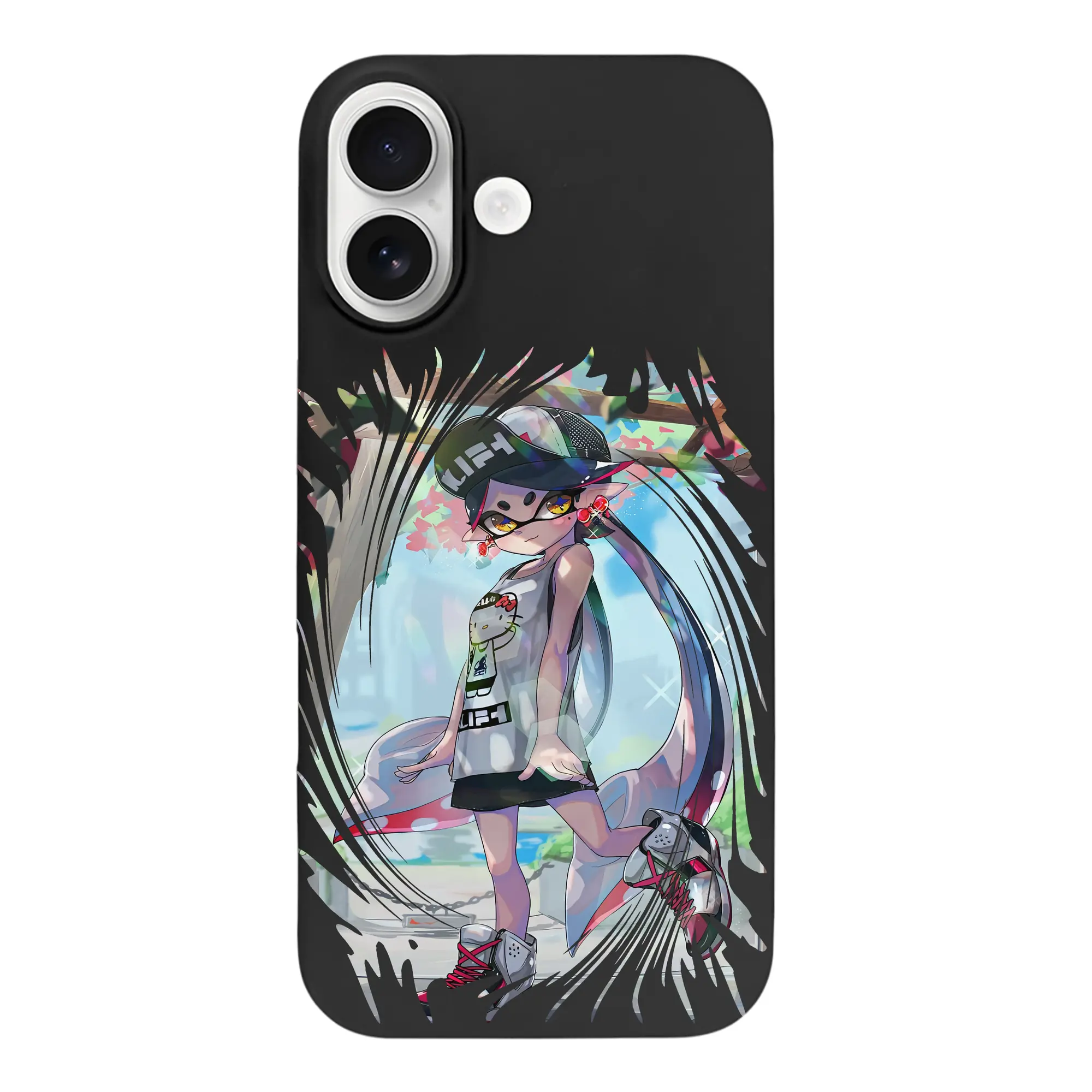 スプラトゥーン グッズ,シオカラーズ アオリ - iPhone 17 シリーズ シリコンケース 薄型 耐衝撃 指紋防止 ソフトタッチカバー 精密フィット 傷防止 保護ケース iPhone 17/17 Air/17 Pro/17 Pro Max 対応